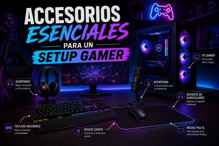 Accesorios esenciales para un setup gamer